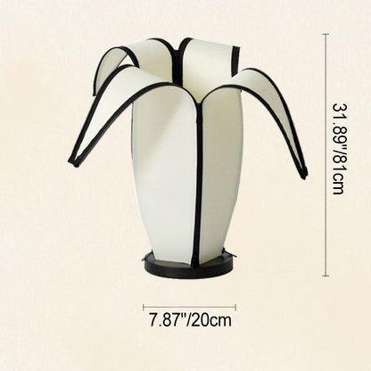 Contemporary Creative Banana Zipper Fabric Hardware 1-Light Standing Floor Lamp For Living Room