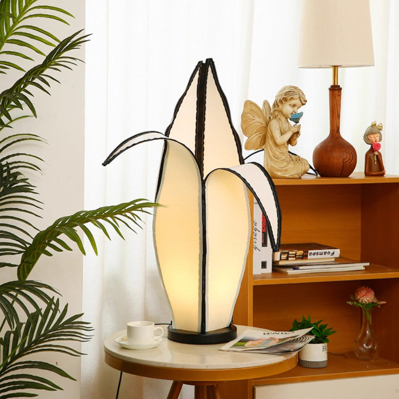 Contemporary Creative Banana Zipper Fabric Hardware 1-Light Standing Floor Lamp For Living Room