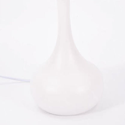 Contemporary Nordic Dome Petal Iron Frosted Glass 1-Light Table Lamp For Bedroom