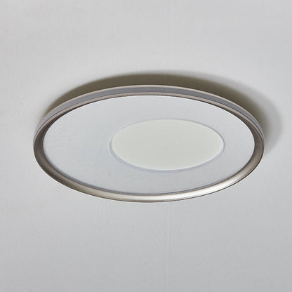 Contemporary Nordic Round Print Acrylic Aluminum LED Flush Mount Ceiling Light For Bedroom