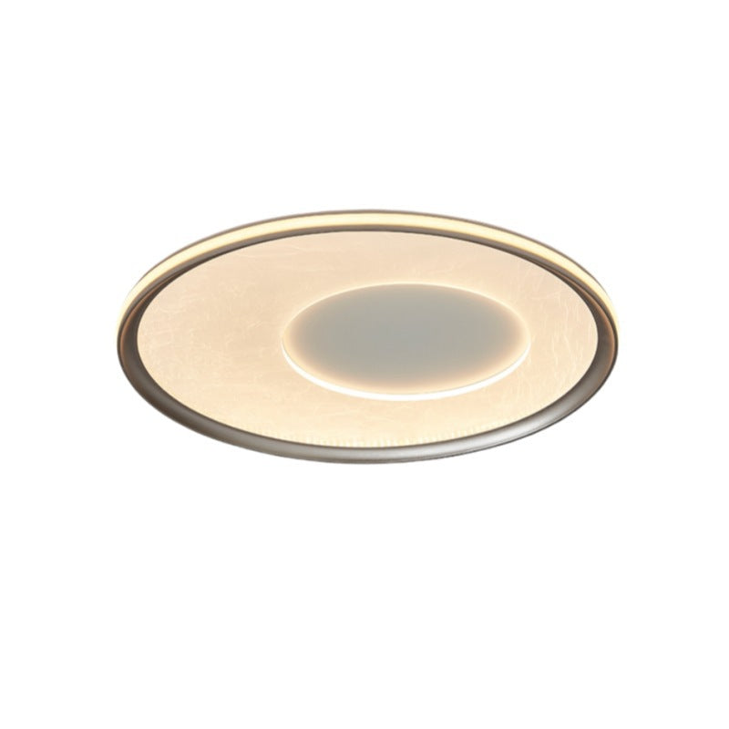 Contemporary Nordic Round Print Acrylic Aluminum LED Flush Mount Ceiling Light For Bedroom