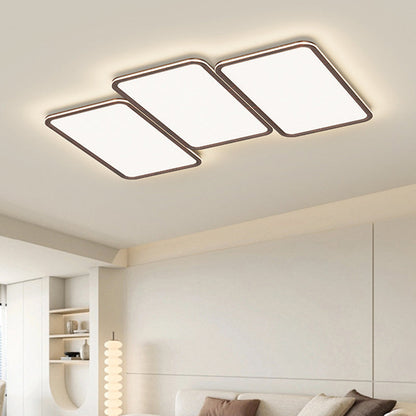 Modern Minimalist Round Square Steering Wheel Iron Aluminum Silicone Acrylic LED Flush Mount Ceiling Light For Bedroom