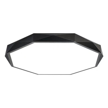 Modern Minimalist Geometric Round Shape Iron Acrylic LED Flush Mount Ceiling Light For Living Room