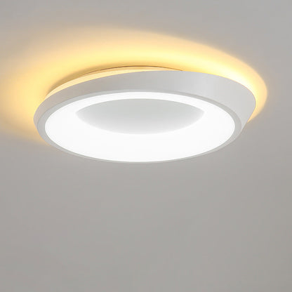 モダンでシンプルな不規則な丸型アイアン金具アクリル製LEDセミフラッシュマウント天井照明（寝室用）