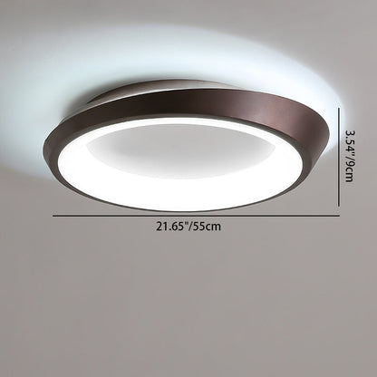 モダンでシンプルな不規則な丸型アイアン金具アクリル製LEDセミフラッシュマウント天井照明（寝室用）