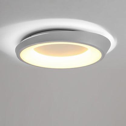 モダンでシンプルな不規則な丸型アイアン金具アクリル製LEDセミフラッシュマウント天井照明（寝室用）