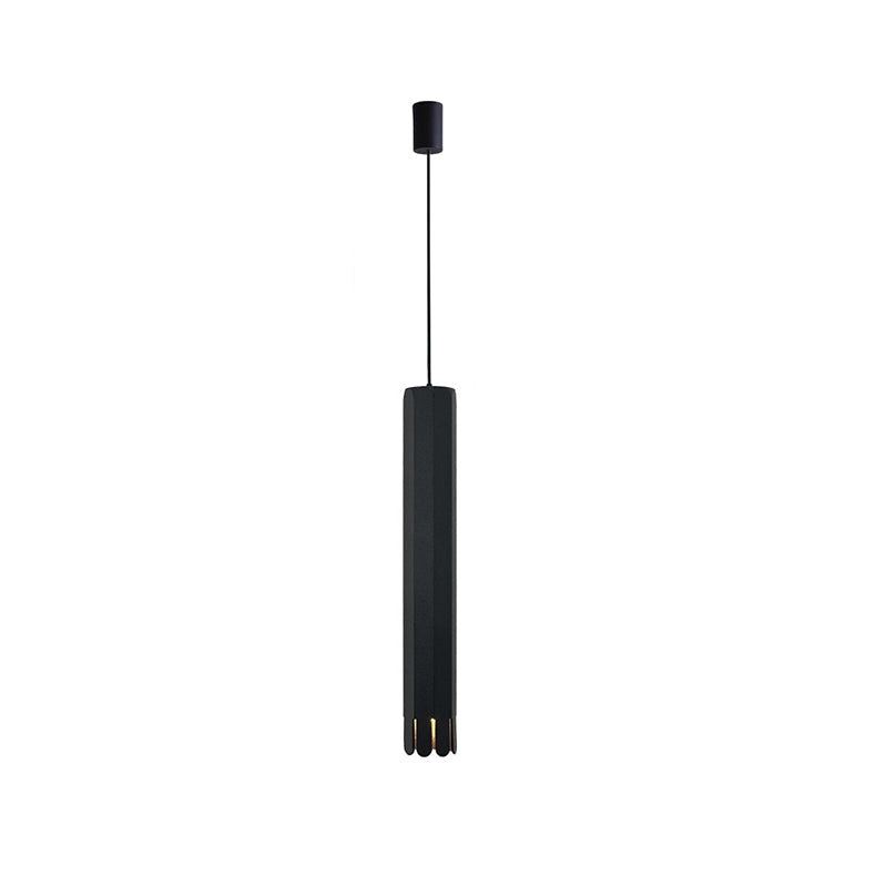 Modern Minimalist Liftable Petal Cylinder Aluminum Track LED Pendant Light For Dining Room