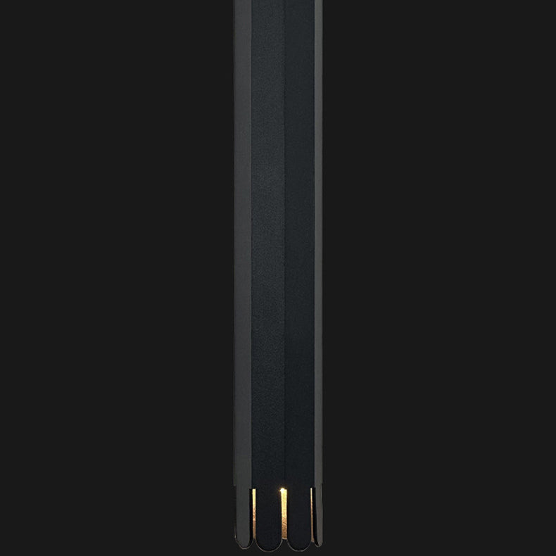 Modern Minimalist Liftable Petal Cylinder Aluminum Track LED Pendant Light For Dining Room