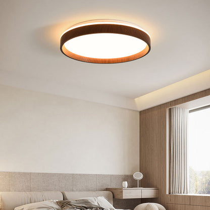 Modern Minimalist Round Hardware Acrylic LED Flush Mount Ceiling Light For Bedroom