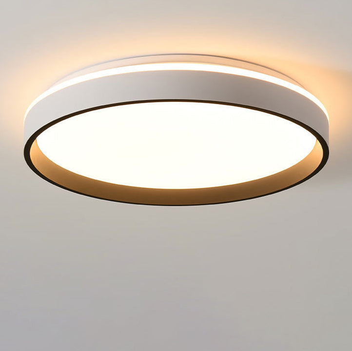 Modern Minimalist Round Hardware Acrylic LED Flush Mount Ceiling Light For Bedroom