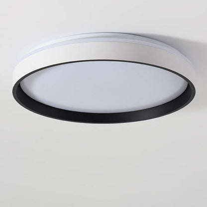 Modern Minimalist Round Hardware Acrylic LED Flush Mount Ceiling Light For Bedroom