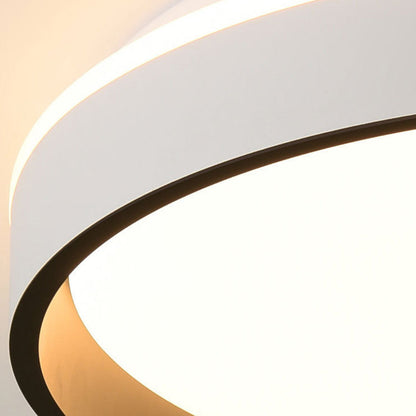 Modern Minimalist Round Hardware Acrylic LED Flush Mount Ceiling Light For Bedroom