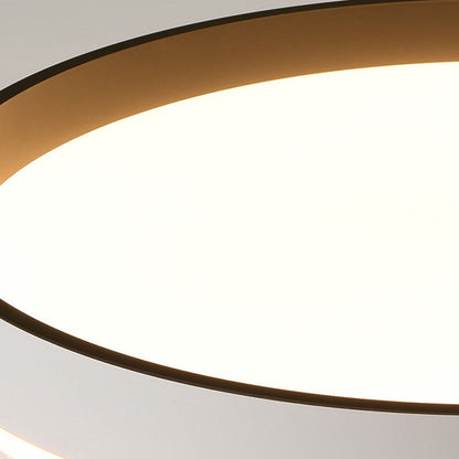 Modern Minimalist Round Hardware Acrylic LED Flush Mount Ceiling Light For Bedroom