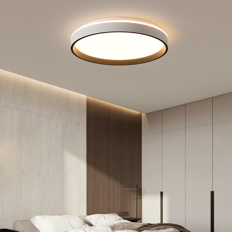 Modern Minimalist Round Hardware Acrylic LED Flush Mount Ceiling Light For Bedroom