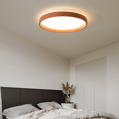 Modern Minimalist Round Hardware Acrylic LED Flush Mount Ceiling Light For Bedroom