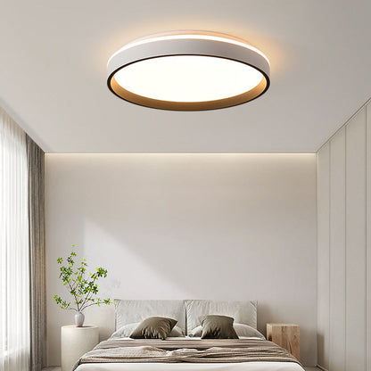 Modern Minimalist Round Hardware Acrylic LED Flush Mount Ceiling Light For Bedroom
