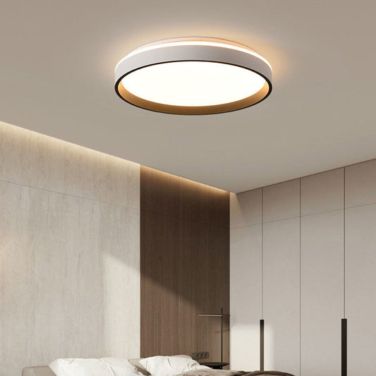 Modern Minimalist Round Hardware Acrylic LED Flush Mount Ceiling Light For Bedroom