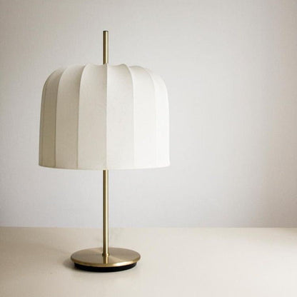 Modern Minimalist Pumpkin Fabric Iron 1-Light Table Lamp For Bedroom