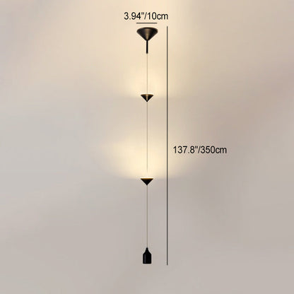 Modern Minimalist Electroplated Marble Strips Iron LED Chandelier For Living Room