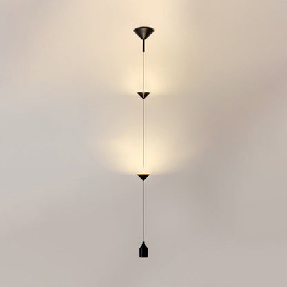 Modern Minimalist Electroplated Marble Strips Iron LED Chandelier For Living Room