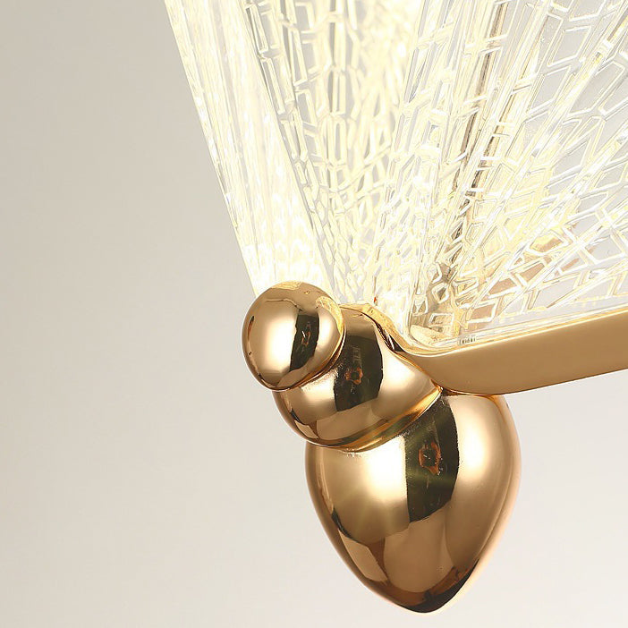 Contemporary Creative Adjustable Height Butterfly Acrylic Iron Zinc Alloy LED Chandelier For Living Room