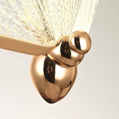 Contemporary Creative Adjustable Height Butterfly Acrylic Iron Zinc Alloy LED Chandelier For Living Room