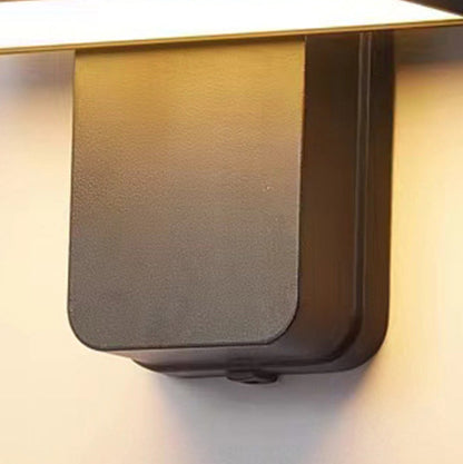 مصباح حائط LED مستطيل الشكل مصنوع من الألومنيوم والأكريليك بتصميم عصري بسيط ومقاوم للماء للاستخدام في الهواء الطلق 