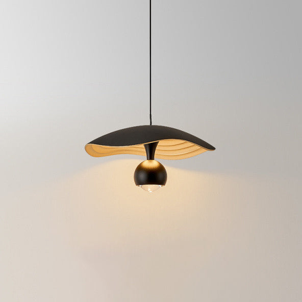 Contemporary Nordic Liftable Dome UFO Aluminum Acrylic LED Pendant Light For Bedroom