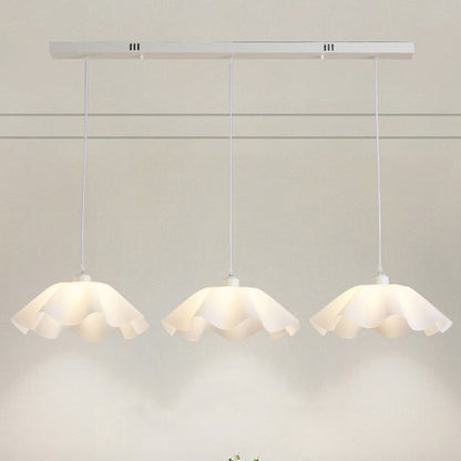 Contemporary Creative Flower Hardware Acrylic 3-Light Chandelier Island Light For Living Room