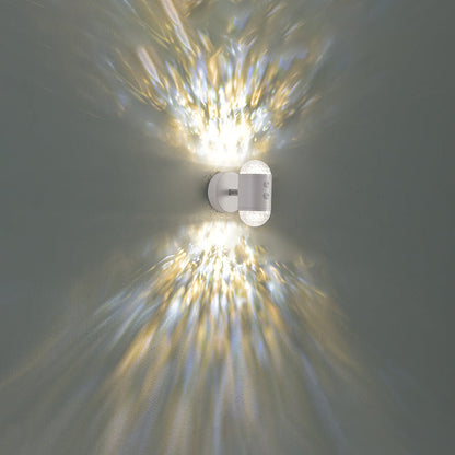 مصباح حائط بتصميم أسطواني عصري بسيط على شكل شروق الشمس وغروب الشمس مزود بمنفذ USB LED للممر 