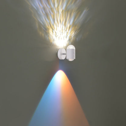 مصباح حائط بتصميم أسطواني عصري بسيط على شكل شروق الشمس وغروب الشمس مزود بمنفذ USB LED للممر 