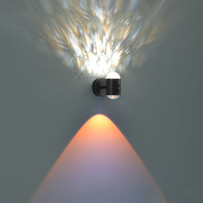 مصباح حائط بتصميم أسطواني عصري بسيط على شكل شروق الشمس وغروب الشمس مزود بمنفذ USB LED للممر 