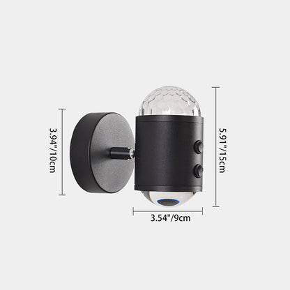 مصباح حائط بتصميم أسطواني عصري بسيط على شكل شروق الشمس وغروب الشمس مزود بمنفذ USB LED للممر 