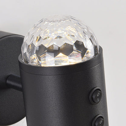 مصباح حائط بتصميم أسطواني عصري بسيط على شكل شروق الشمس وغروب الشمس مزود بمنفذ USB LED للممر 