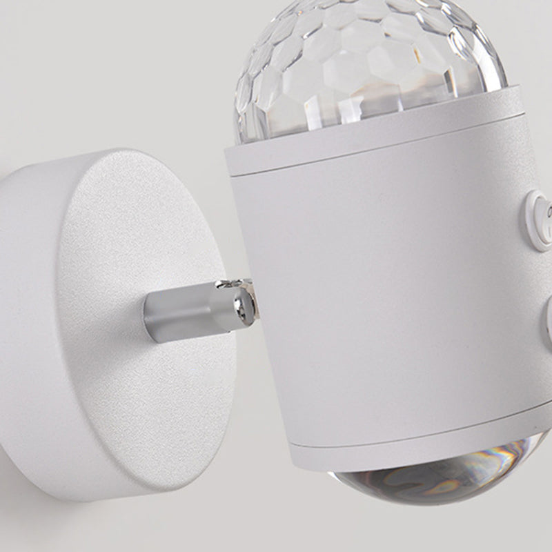 مصباح حائط بتصميم أسطواني عصري بسيط على شكل شروق الشمس وغروب الشمس مزود بمنفذ USB LED للممر 