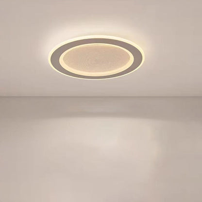 Modern Minimalist Round Iron Aluminum Acrylic LED Flush Mount Ceiling Light For Living Room