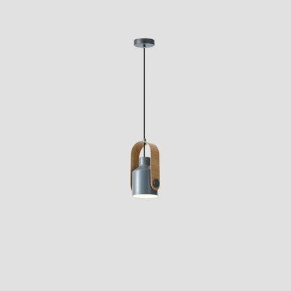 Contemporary Nordic Iron Curved Adjustable Swivel Spotlight 1-Light Pendant Light For Bedroom