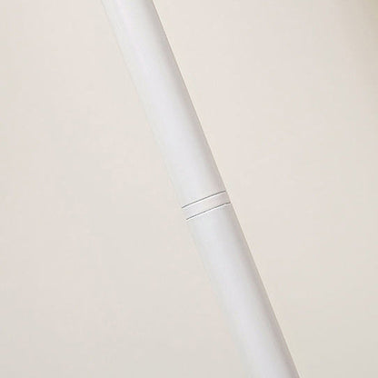 Modern Minimalist Drum Pleated Shape Iron Fabric 1-Light Standing Floor Lamp For Bedroom