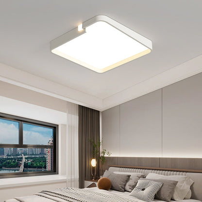 Contemporary Nordic Iron Acrylic Square Cloud Shade LED Flush Mount Ceiling Light For Living Room
