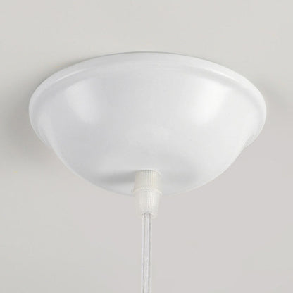 Contemporary Creative Round Ball Lanterns Iron Imitation Silk 1/3-Light Pendant Light For Living Room