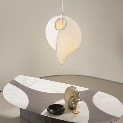 Contemporary Creative Round Ball Lanterns Iron Imitation Silk 1/3-Light Pendant Light For Living Room