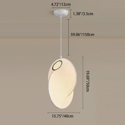 Contemporary Creative Round Ball Lanterns Iron Imitation Silk 1/3-Light Pendant Light For Living Room