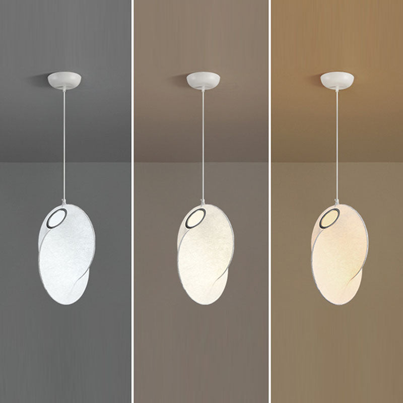 Contemporary Creative Round Ball Lanterns Iron Imitation Silk 1/3-Light Pendant Light For Living Room