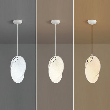 Contemporary Creative Round Ball Lanterns Iron Imitation Silk 1/3-Light Pendant Light For Living Room