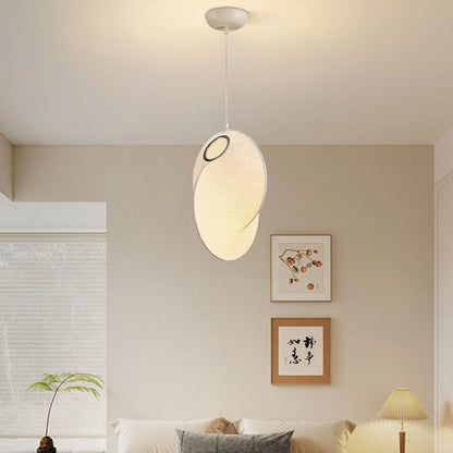 Contemporary Creative Round Ball Lanterns Iron Imitation Silk 1/3-Light Pendant Light For Living Room