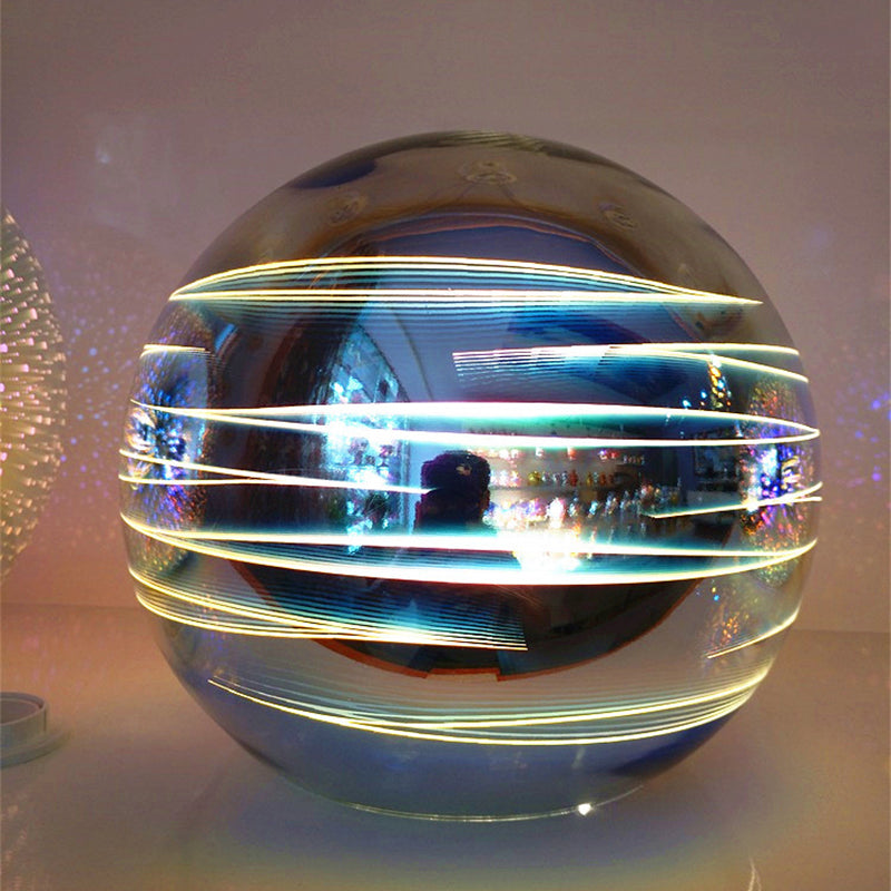 Modern Art Deco Disco 3D Firework Glass Ball Iron 1-Light Pendant Light For Living Room
