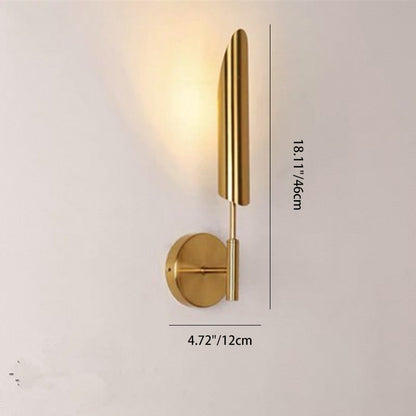 Modern Minimalist Tube Strip Iron 1/2-Light Wall Sconce Lamp For Living Room