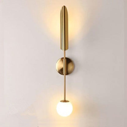 Modern Minimalist Tube Strip Iron 1/2-Light Wall Sconce Lamp For Living Room