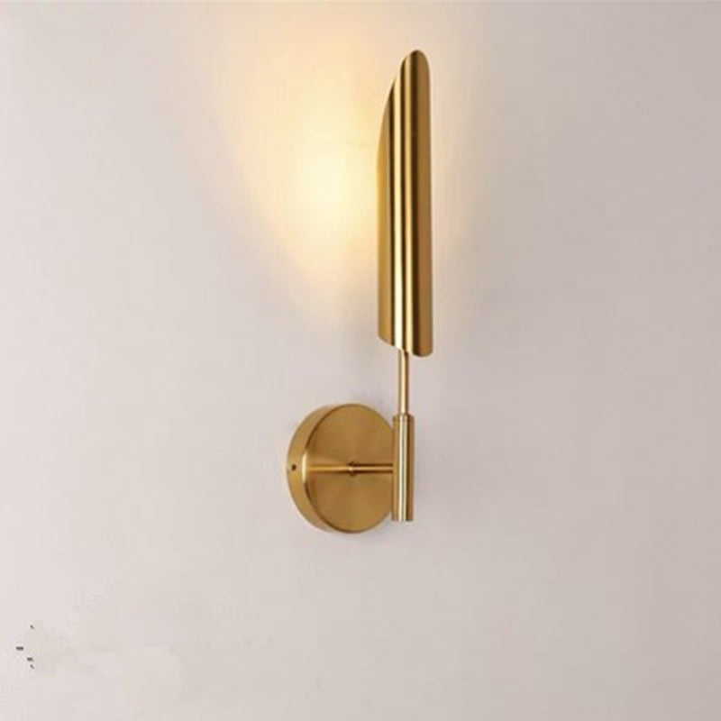 Modern Minimalist Tube Strip Iron 1/2-Light Wall Sconce Lamp For Living Room