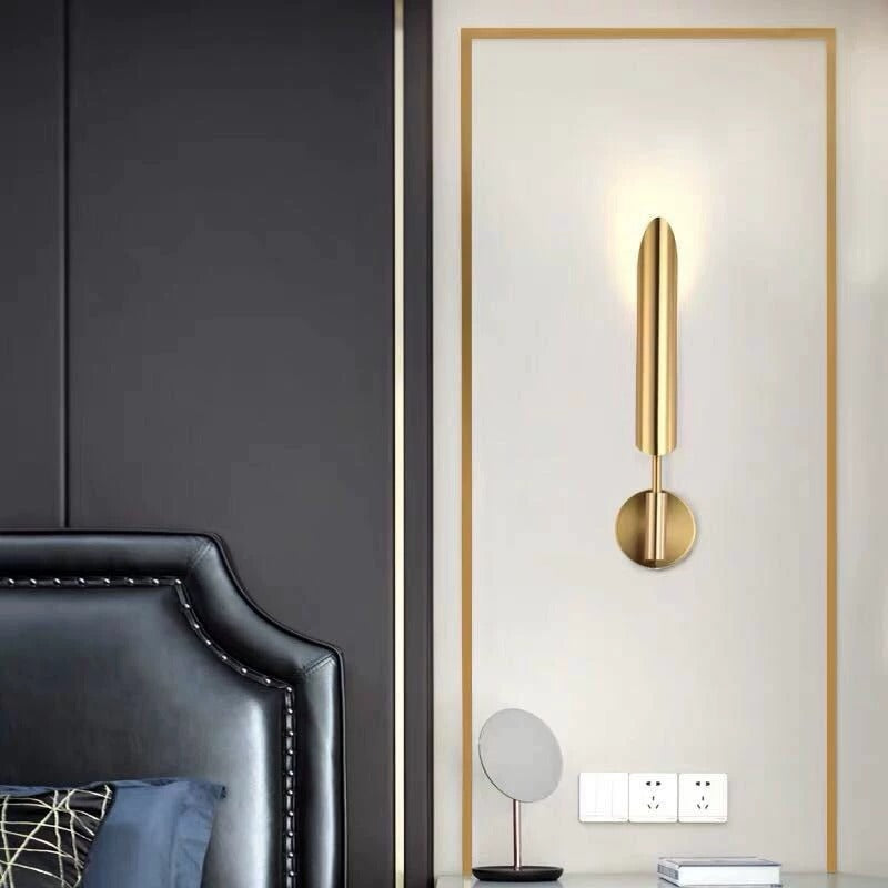 Modern Minimalist Tube Strip Iron 1/2-Light Wall Sconce Lamp For Living Room